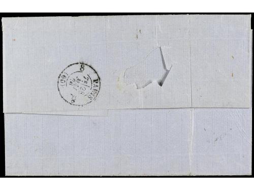 ✉ HAITI. 1878. PTO. PRINCIPE a FRANCIA. Circulada con sellos