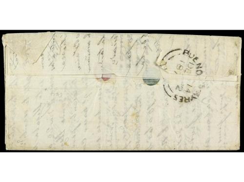✉ ARGENTINA. 1872. BUENOS AIRES a SANTIAGO (España). Circula