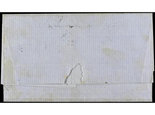 ✉ CHILE. 1871. VALPARAÍSO a NEW YORK. Circulada con sellos b