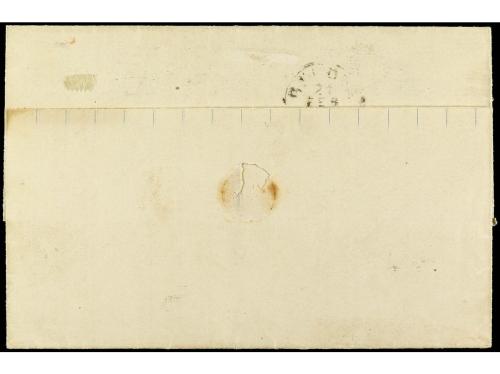 ✉ NICARAGUA. 1876. GREYTOWN a GÉNOVA. Circulada con sellos b