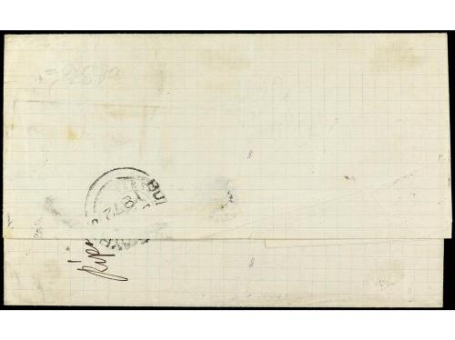 ✉ ARGENTINA. 1873. BUENOS AIRES a FRANCIA. Circulada con sel