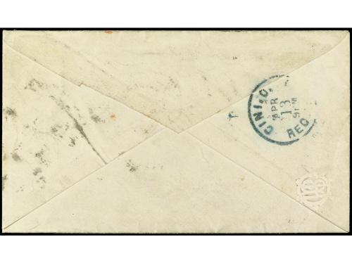 ✉ ARGENTINA. 1876. BUENOS AIRES a CINCINATI (USA). Circulada