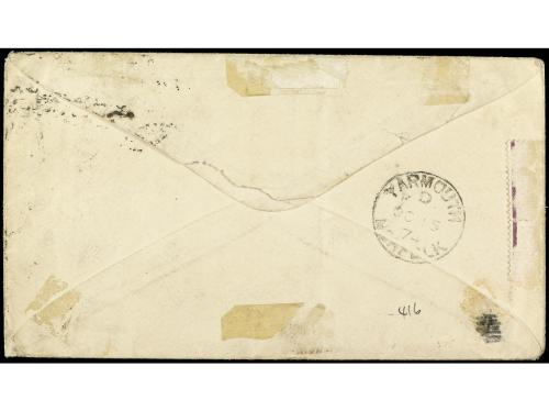 ✉ ARGENTINA. 1874. BUENOS AIRES a INGLATERRA. Circulada con 