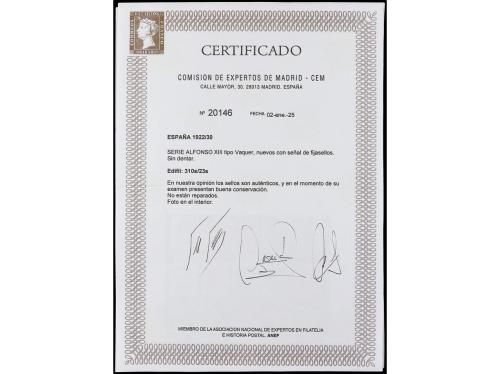 */(*) ESPAÑA. Ed. 310/23s sin 311s. SERIE COMPLETA a falta d