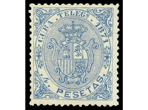 (*) CUBA. Ed. 16 y *17/9. TELÉGRAFOS. 1 pta. rosa, 2 pts. se