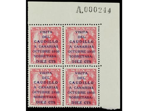 ** ESPAÑA. Ed. 1088/9 (4). CANARIAS CORREO. 2 valores en blo