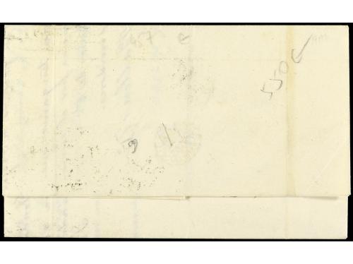 ✉ ECUADOR. 1865. GUAYAQUIL a NEW YORK. Circulada con dos sel