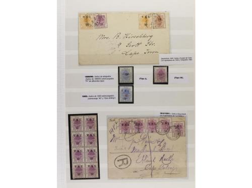 LOTES y COLECCIONES. AFRICA DEL SUR. Conjunto montado en cla