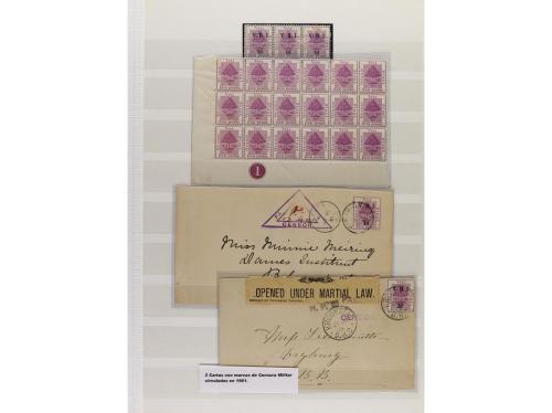 LOTES y COLECCIONES. AFRICA DEL SUR. Conjunto montado en cla