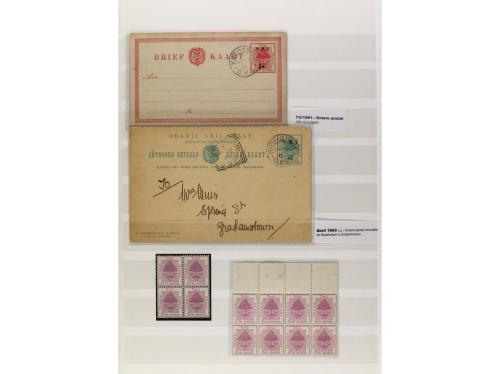 LOTES y COLECCIONES. AFRICA DEL SUR. Conjunto montado en cla