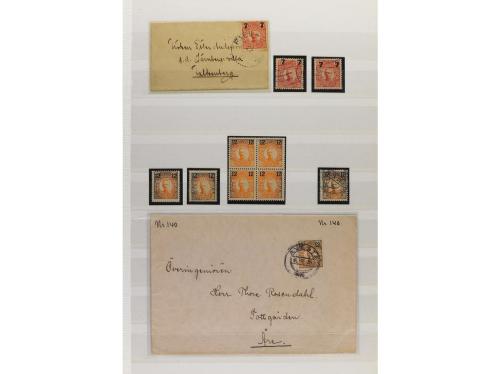 LOTES y COLECCIONES. SUECIA. Colección en clasificador de 18