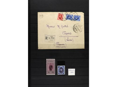 LOTES y COLECCIONES. EGIPTO. Colección en clasificador de 18