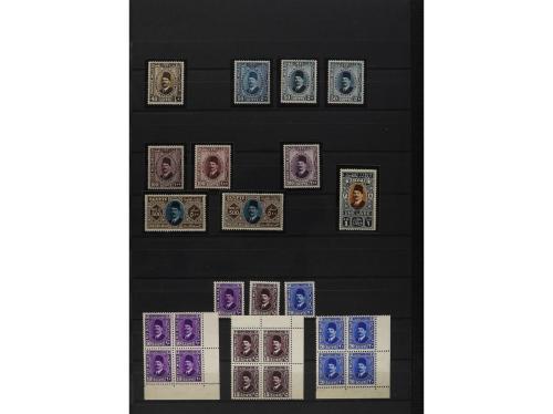 LOTES y COLECCIONES. EGIPTO. Colección en clasificador de 18