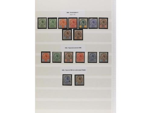 LOTES y COLECCIONES. SIAM. Conjunto montado en hojas clasifi