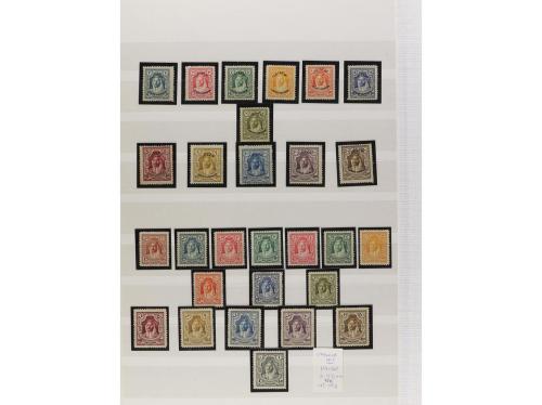 LOTES y COLECCIONES. TRANSJORDANIA-TURQUÍA. Conjunto montado