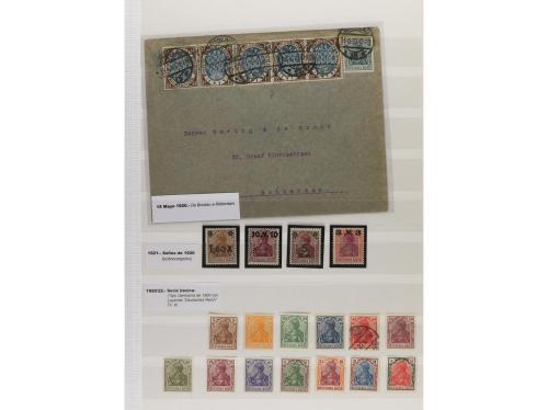 LOTES y COLECCIONES. ALEMANIA. Conjunto montado en hojas cla