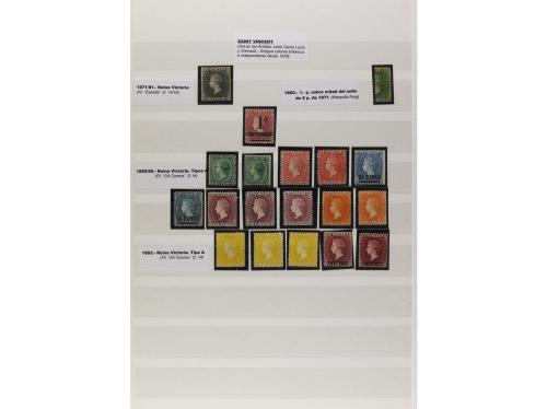 LOTES y COLECCIONES. COLONIAS BRITÁNICAS. Conjunto montado e