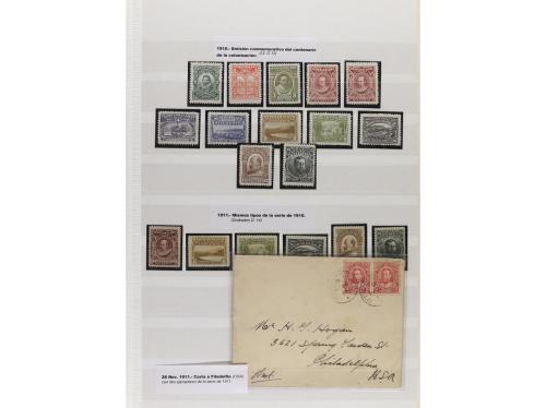 LOTES y COLECCIONES. TERRANOVA. Conjunto montado en hojas cl