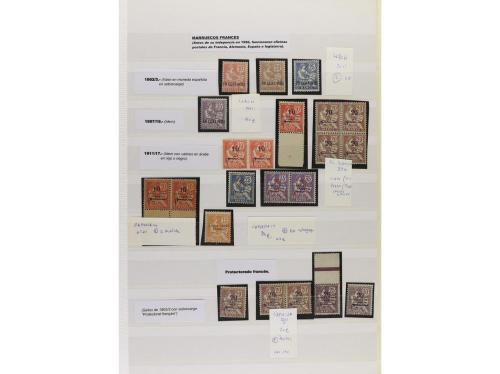 LOTES y COLECCIONES. FRANCIA y COLONIAS. Conjunto montando e