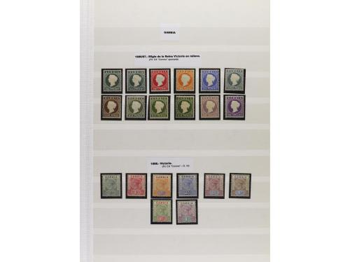 LOTES y COLECCIONES. COLONIAS BRITÁNICAS. Conjunto montado e