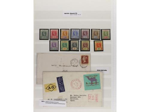 LOTES y COLECCIONES. COLONIAS BRITÁNICAS. Conjunto montado e