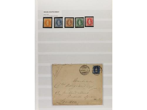 LOTES y COLECCIONES. MUNDIAL. Conjunto montado en hojas clas