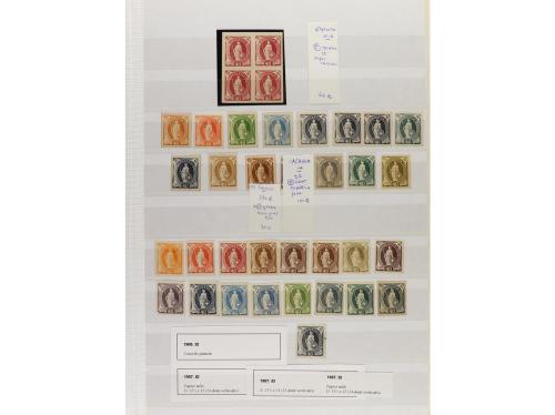 LOTES y COLECCIONES. MUNDIAL. Conjunto montado en hojas clas