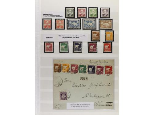 LOTES y COLECCIONES. MUNDIAL. Conjunto montado en hojas clas