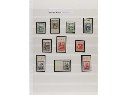 LOTES y COLECCIONES. MUNDIAL. Conjunto montado en hojas clas