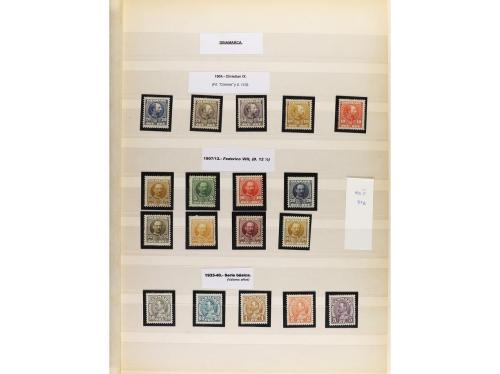 LOTES y COLECCIONES. MUNDIAL. Conjunto montado en hojas clas