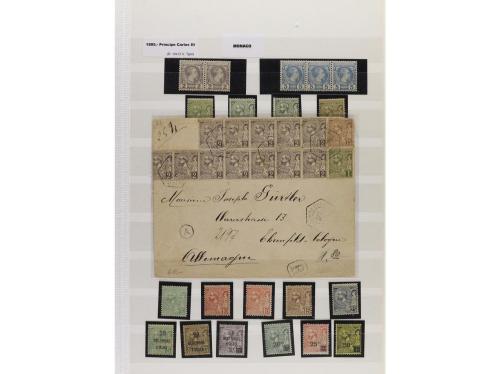 LOTES y COLECCIONES. MUNDIAL. Conjunto montado en hojas clas