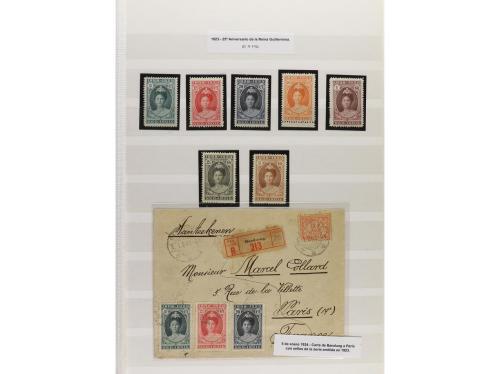 LOTES y COLECCIONES. MUNDIAL. Conjunto montado en hojas clas