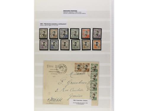 LOTES y COLECCIONES. MUNDIAL. Conjunto montado en hojas clas