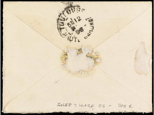 ✉ JAPON. Yv. 89/92. 1896. YOKOHAMA a TOULOUSE (Francia) fran