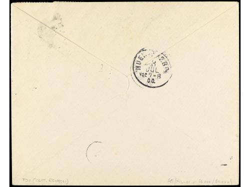 ✉ SUIZA. Yv. 86/8. 1900 (2 julio). BERNA a MUNICH. 5, 10 y 2