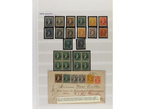 LOTES y COLECCIONES. ARGENTINA. Conjunto montado en clasific