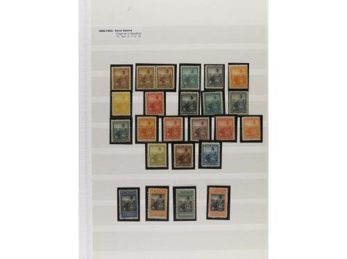 LOTES y COLECCIONES. ARGENTINA. Conjunto montado en clasific