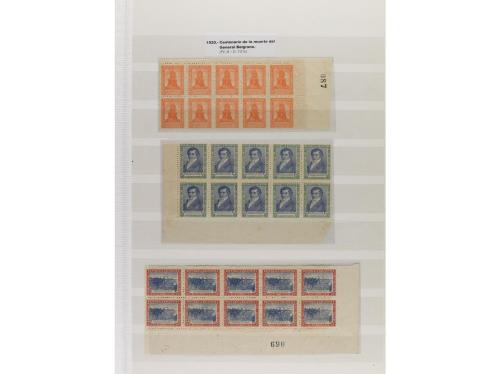 LOTES y COLECCIONES. ARGENTINA. Conjunto montado en clasific