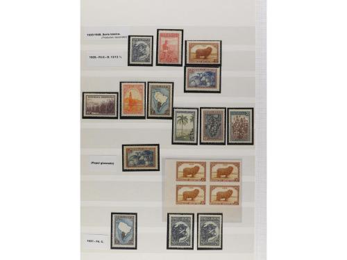 LOTES y COLECCIONES. ARGENTINA. Conjunto montado en clasific