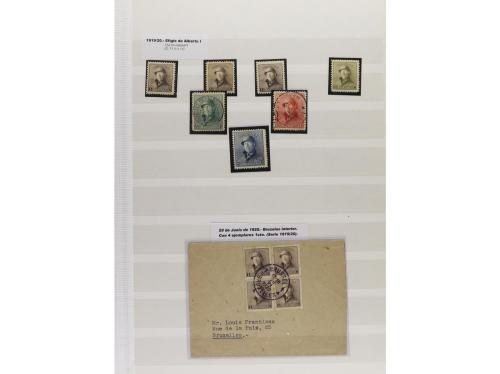 LOTES y COLECCIONES. BÉLGICA y CONGO. Conjunto montado en cl