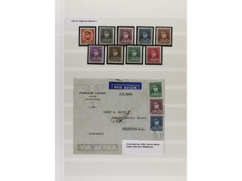 LOTES y COLECCIONES. BÉLGICA y CONGO. Conjunto montado en cl