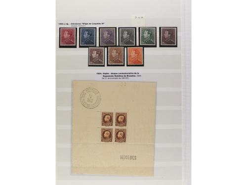 LOTES y COLECCIONES. BÉLGICA y CONGO. Conjunto montado en cl