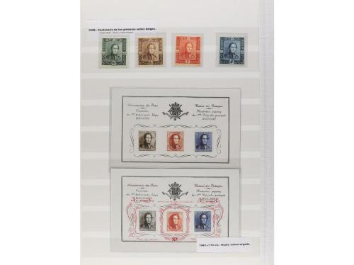 LOTES y COLECCIONES. BÉLGICA y CONGO. Conjunto montado en cl