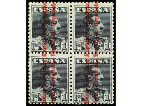 ** ESPAÑA. Ed. 593/602. SERIE COMPLETA en bloques de cuatro 