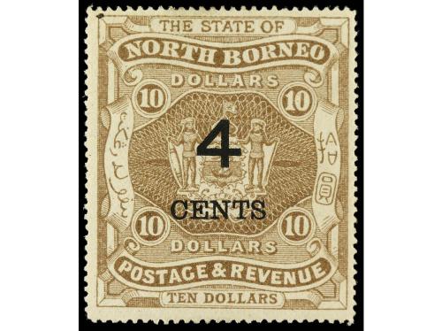 * BORNEO. Sg. 86/97. SERIE COMPLETA, 12 valores. Sobrecargad