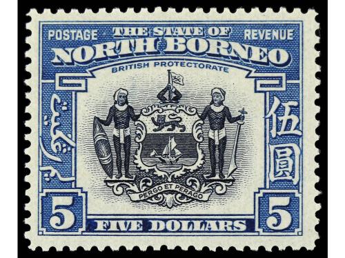* BORNEO. Sg. 242/56, 303/17 (1.500£). SERIE COMPLETA, 15 va