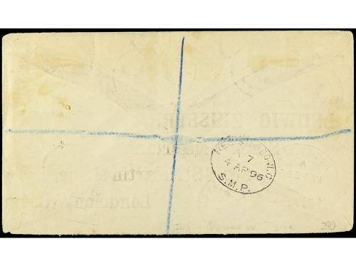 ✉ COSTA DE NIGER. Ed. 20/5. 1896. SERIE COMPLETA mat. REGIST