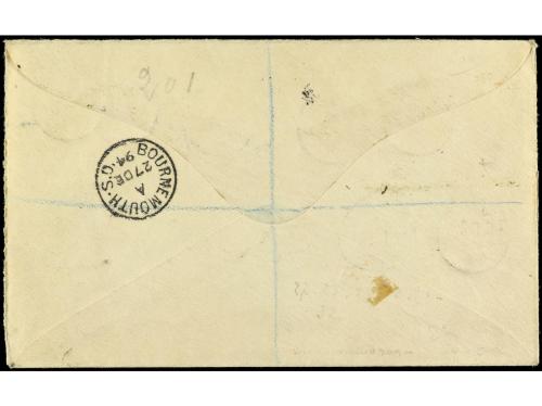 ✉ COSTA DE NIGER. Yv. 27/32. 1894. Serie completa, mat. REGI