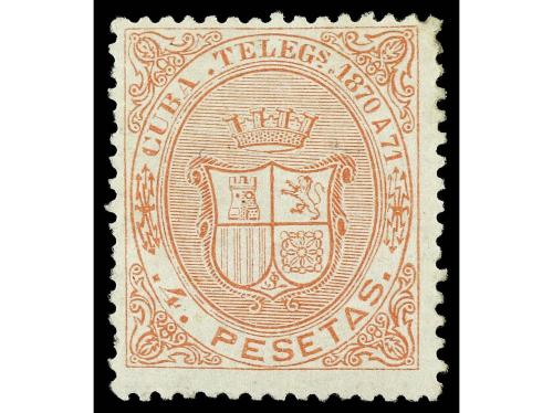 * CUBA. Ed. 11/4. TELÉGRAFOS. SERIE COMPLETA. 4 valores. Muy