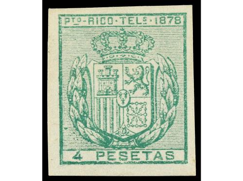 * PUERTO RICO. Ed. 17/8s. TELÉGRAFOS. SERIE COMPLETA, 2 valo